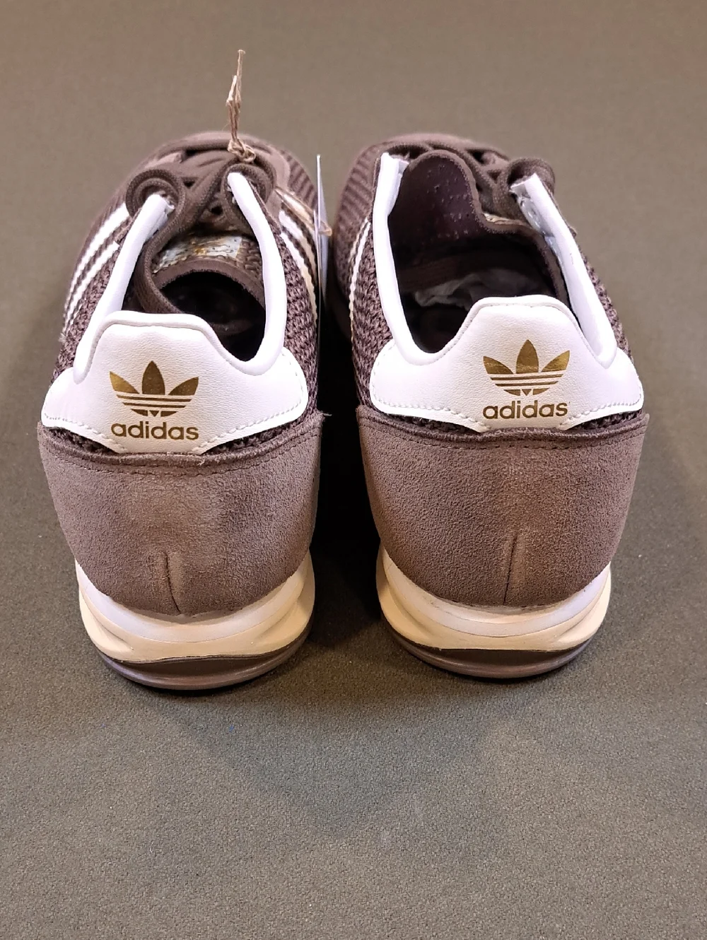 Adidas SL 72 RS Sneakers - Color: Brown / White - Unisex - Women 8.5, Men 7.5